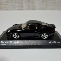 1/43 ミニチャンプス MINICHAMPS ミニカー/Porsche 911 turbo 2000 Schwarz/ポルシェ 911 ターボ ブラック_画像1
