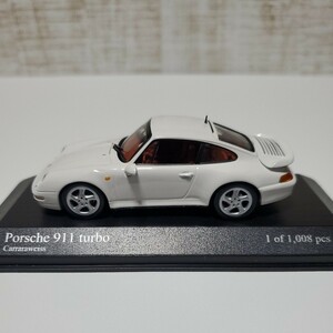 1/43 ミニチャンプス MINICHAMPS ミニカー/Porsche 911 turbo 1995 Carraraweiss/ポルシェ 911 ターボ ホワイト