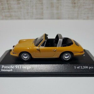 1/43 ミニチャンプス MINICHAMPS ミニカー/Porsche 911 targa 1965 Bahamagelb/ポルシェ 911 タルガ イエロー