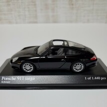 1/43 ミニチャンプス MINICHAMPS ミニカー/Porsche 911 targa 2001 Schwarz/ポルシェ 911 タルガ ブラック_画像1