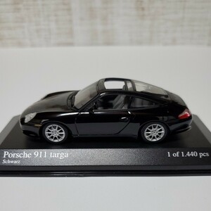 1/43 ミニチャンプス MINICHAMPS ミニカー/Porsche 911 targa 2001 Schwarz/ポルシェ 911 タルガ ブラック