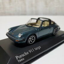 1/43 ミニチャンプス MINICHAMPS ミニカー/Porsche 911 targa 1977 Turkis/ポルシェ 911 タルガ ブルー_画像5