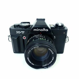 MINOLTA ミノルタ X-7 + MD ROKKOR 50mm F1.7 フィルムカメラ 通電OK USED /2305C