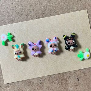 3dネイルパーツ 確認用【ポケモン イーブイ ニンフィア 進化 イーブイポンチョ 痛ネイル】
