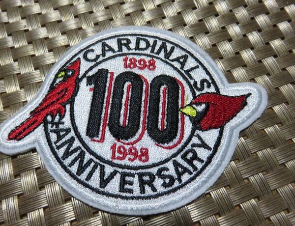 赤鳥100TH◆激渋NFLアリゾナ・カージナルス Arizona Cardinals１００周年　 刺繍ワッペン◆アメリカ　アメフト　アメリカンフットボール