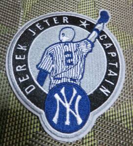 主将■紺白◆新品MLBデレク・ジーターDerek Jeterニューヨーク・ヤンキースNY　Yankees #２野球ベースボール刺繍ワッペン◆メジャーリーグ