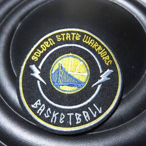 黒黄円(青橋) ■新品NBAゴールデンステート・ウォリアーズGolden State Warriors刺繍ワッペン◆バスケットボール◎アメリカ スポーツ