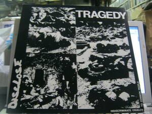 DISCLOSE ディスクローズ / TRAGEDY 2ndプレス 見開きジャケLP 美品 Insane Youth Aggression Bacteria Abraham Cross C.F.D.L SDS GLOOM