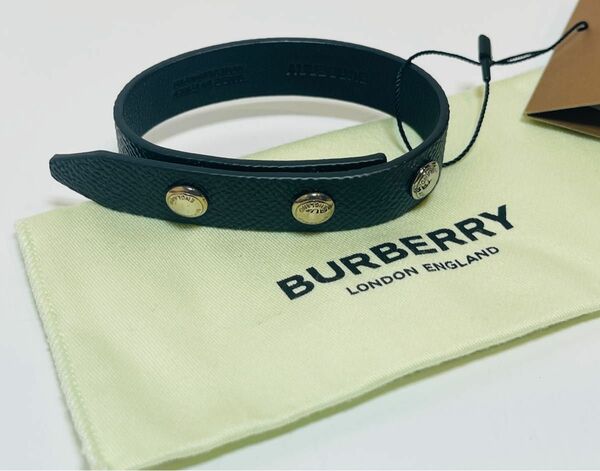 ★超破格セール★ 新品 BURBERRY スタッズ レザー ブレスレット