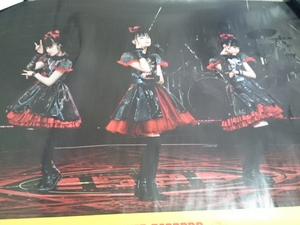 BABYMETAL LIVE AT BUDOKAN RED NIGHT TOWER RECORDS 限定ポスター SU-METAL MOAMETAL YUIMETAL さくら学院 中元すず香 水野由結 菊地最愛