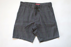 (W32)18Supreme Work Short ワークショーツ Grey Plaid シュプリーム ワークショーツ