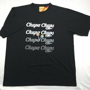 【送料無料】【新品】チュッパチャップス　メンズ半袖Tシャツ　 3L　 　ブラック★CHM22107