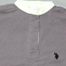 【送料無料】【新品】US.POLO.ASSN レディース半袖ワンピース（ロング丈 コットン100％）　　フリー（M～L）　 ラベンダー★12227_画像2