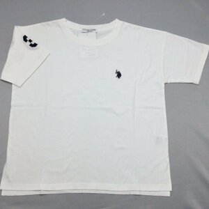 【送料無料】【新品】US.POLO.ASSN　レディース半袖Tシャツ（コットン100％ ゆったりタイプ）　　Ｍ　　 ホワイト★22217