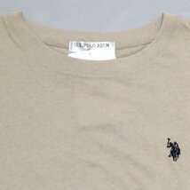 【送料無料】【新品】US.POLO.ASSN　レディース半袖Tシャツ（コットン100％）　　M　　ベージュ★12234_画像2