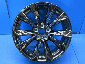 中古良品 1本 レクサス LS Fスポーツ 後期 純正 20X9.5J +35 PCD120 5穴 20インチ フロント ホイール ブラックスパッタリング (g083378)