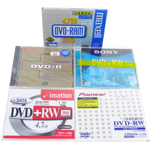 未使用品 各種合計5枚セット DVD-RAM DVD+R DVD+RW DVD-RW maxell imation SONY RICOH Pionner ジャンク 未検品 現状 宅急便コンパクトOK_画像1