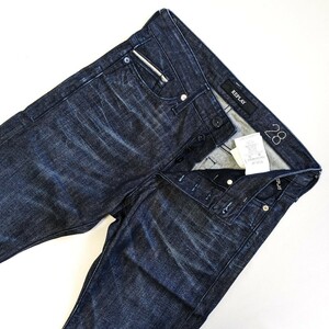 リプレイ REPLAY ボタンフライ ユーズド加工 デニム ジーンズ W28 ジーパン Gパン denim USED加工 メンズ