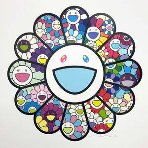  edition autographed woodcut [ pastel color. . flower .]Tonari no Zingaro Murakami .Takashi Murakami Kaikai Kikika squid ikiki. flower ED100