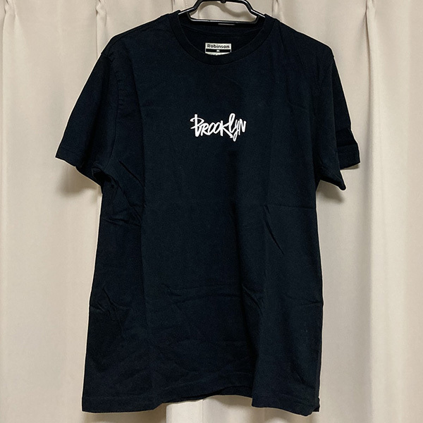 送料無料 Brookly ブルックリン Tシャツ M ブラック ストリート アメカジ ヒップホップ ミリタリー ワーク 古着