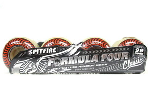 新品☆20%OFF! SPITFIRE スピットファイヤー 高品質ウレタン使用 F4 FOLUMA FOUR CLASSIC クラシックシェイプ ウィール 53mm/99a 