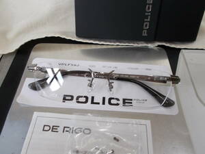 ポリス POLICE 超かっこいい リムレス ツーポイント チタン 眼鏡フレーム VPLF59J-0568 お洒落 