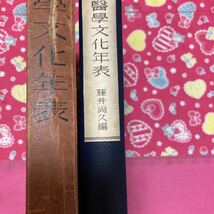 「初版/昭和１７年/1000部」医学文化年表　藤井尚久　本草学者系譜　杉田玄白、小野蘭山　シーボルト、華岡青洲、_画像2