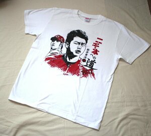 ◆送料無料！未使用品広島東洋カープ『新井貴浩二千本への道Tシャツ(23)*白*M*定価￥3.000』古着のgplus広島 2305s2