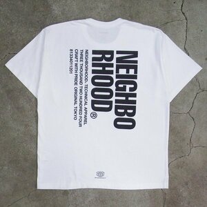 美品 NEIGHBORHOOD NH-7/C-TEE.SS ネイバーフッド ロゴ Tシャツ S ホワイト