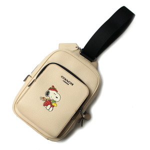 COACH コーチ PEANUTSコラボ トラック パック 14・スヌーピー モチーフ ボディバッグ CE602 QBT04 ユニセックス 未使用 買取品