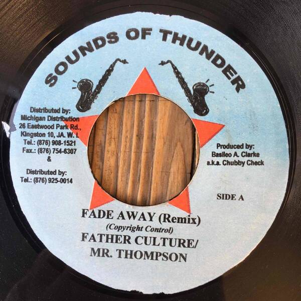 ★送料込み/試聴/レア/Junior Byles名曲cover/Killer【Father Culture / Mr. Thompson - Fade Away (Remix)】新品7inch Sounds Of Thunder