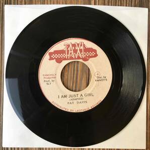 ★送料込み！1975！Alton Ellis名曲へアンサー・ソング【Pat Davis - I'm Just A Girl】7inch Taxi Oldies JAの画像2