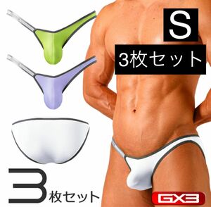 【3枚セット:S】GX3 POP SPORTS サイドストラップ ビキニ