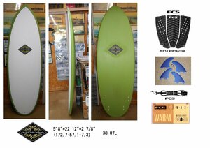 送料無料（一部除く）★2023’　CMC SURF ORIGINAL SURFBOARDS 5'8 　フルセット　新品