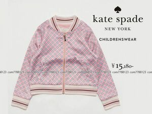  неношеный 1.8 десять тысяч {kate spade new york} Kids жакет 130cm ребенок внешний. клетка блузон Kate Spade New York 