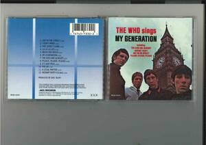 CD//THE WHO sings MY GENERATION 