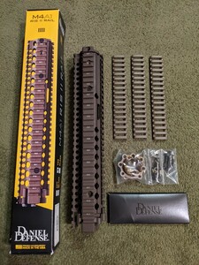 実物 ダニエルディフェンス M4A1 RIS Ⅱ RAIL レールセット FDE／Daniel Defense