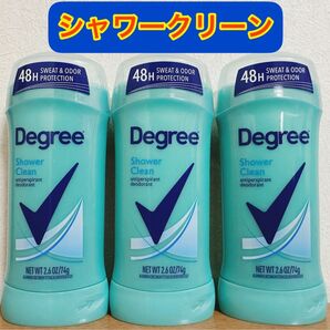 【74gx3本】ディグリーシャワークリーン　デオドラントスティック　制汗剤