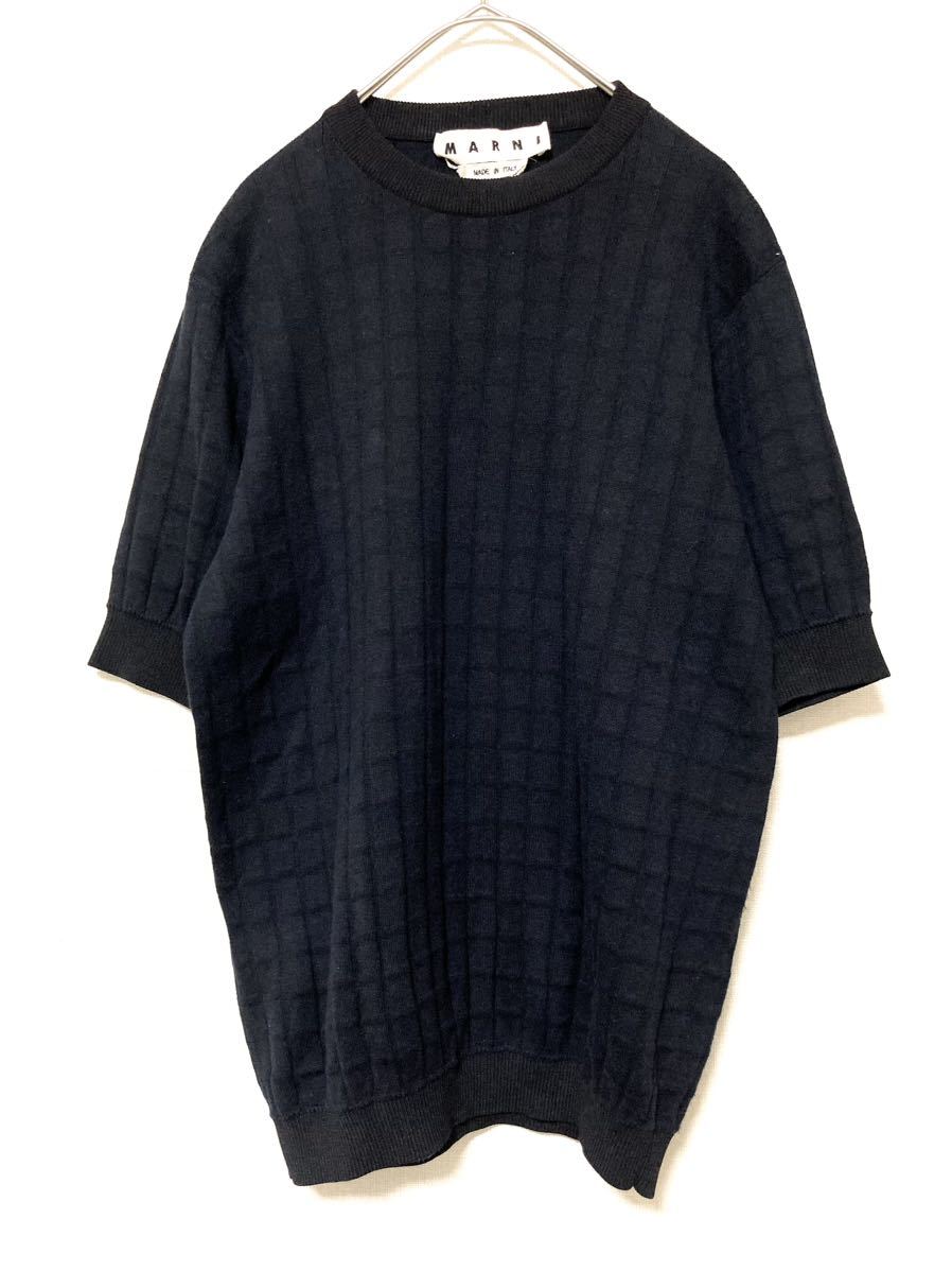 PAUL SMITH】カシミヤ混 プルオーバーニット ポケット ロゴ 紺|PayPay