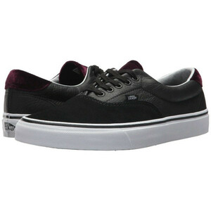 USA購入 激レア 海外限定 バンズ【Vans】ベルベッットレザー仕様 エラ 59【ERA 59】(VELVET)BLACK /RED 26.0㎝ 新品 未使用