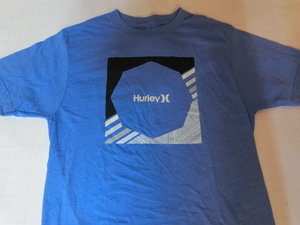 USA購入 人気サーフ系ブランド ハーレー【HURLEY】【PREMIUM TEE】 ロゴプリントTシャツUS Sサイズ サックスブルー