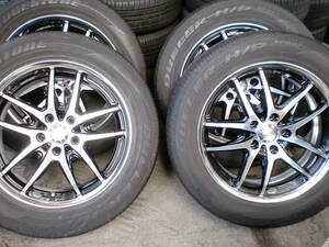 希少　WORK　XSA　XS4　17×7　PCD114.3　+15と+30★225/55R17　4本＃タイヤ山有りますが　ホイールのみでもOKです。