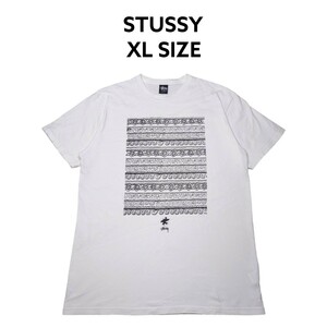 STUSSY　ビッグプリント　Tシャツ　古着　ステューシー　XLサイズ