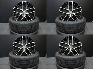 即決 送料無料 中古 オールシーズン ブリヂストン MULTWEATHER 225/60R17 日本製 新品 SMACK REVILA 17インチ 5穴 114.3 ブラックポリッシ