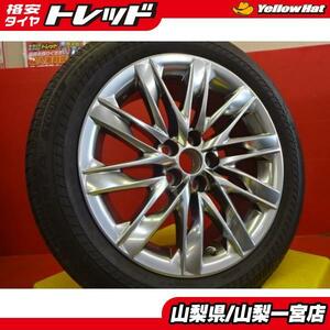 送料無料 LEXUS LS500 LS500h 19インチ 夏タイヤセット 19年製 BS TURANZA T005A 245/50R19 5-6分山 純正アルミ 8.0j +25 ハイグロス