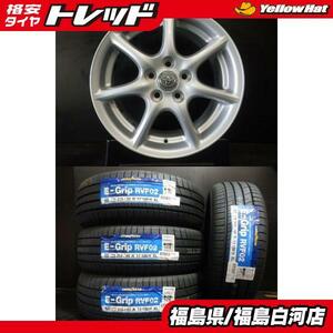 新品 23年製 国産 グッドイヤー Efficient Grip RVF02 215/60R17 100H トヨタ エスティマ 50系 純正 7.0-17 +50 114.3 5H C-HR 白河