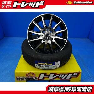 軽自動車 155/65R14 新品 夏タイヤホイール BEST SPEC K 14インチ 4.5J +45 グッドイヤー E-GRIP 組込済 4本セット サマータイヤ