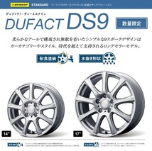 新品4本 DUFACT DS9 5.5J+50 ダンロップ ウインターマックス02 185/60R15インチ フィット GR系 フィット e:HEV リュクス ネス ホーム_画像3