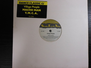 Y.M.C.A. & MACHO MAN　/ VILLAGE PEOPLE カナダ盤12” 試聴♪ 西城秀樹 ヤングマン原曲