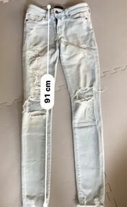 アバクロAbercrombie&Fitchアバクロ ダメージデニムパンツ25 Gパン